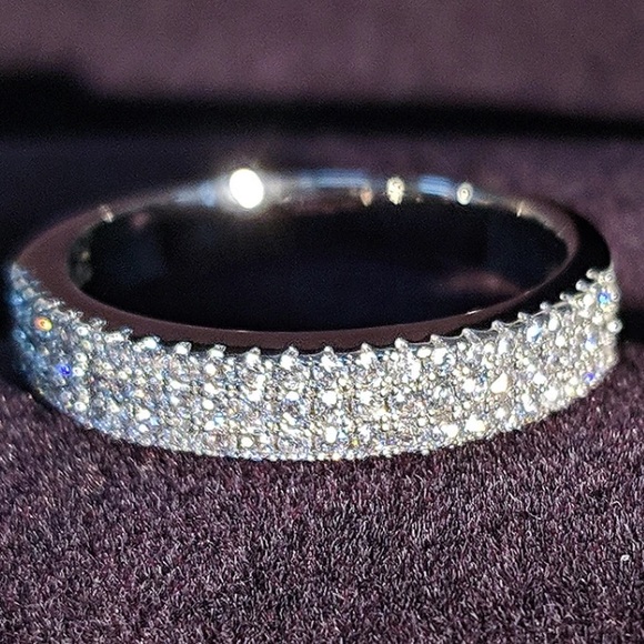 Sterling silver eternity band ring - Picture 3 of 6